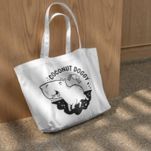 Capybara And Frog Cartoon Tote Bag