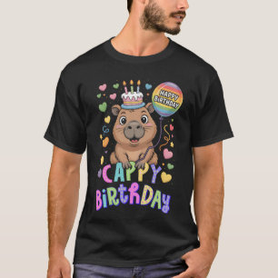 Capybara Animal Lover Fun Cappy Birthday Party Sup T-Shirt