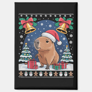 Capybara Animal Lover Xmas Gift Ugly Capybara Magnet