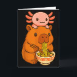 Capybara Anime Ramen Axolotl Funny Graphic Kawaii  Card<br><div class="desc">Capybara Anime Ramen Axolotl Funny Graphic Kawaii Capibara</div>