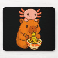 Capybara Anime Ramen Axolotl Funny Graphic Kawaii
