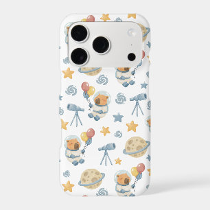 Capybara Astronaut Pattern