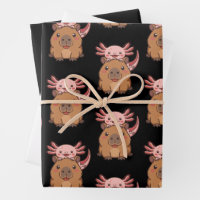 Capybara Axolotl Kawaii Animal Lover Zoo Day