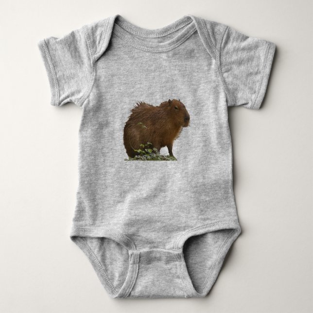 Capybara Baby Bodysuit (Front)