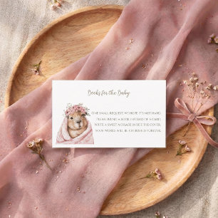 Capybara Baby Shower • Books for the Baby Card