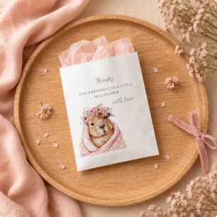 Capybara Baby Shower • Wildflower  Favour Bags
