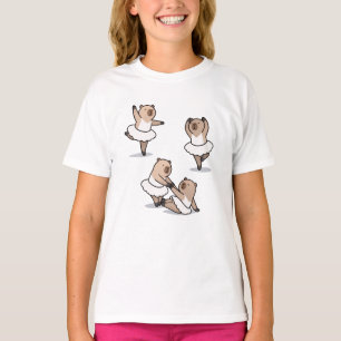 Capybara Ballet Friends Funny Swan Lake Dance T-Shirt