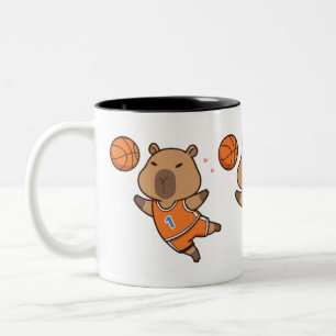 Capybara Basketball Mug Funny Sports Lover