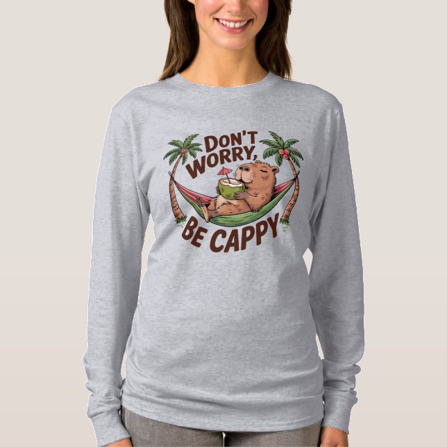 Capybara Be Happy T-Shirt (Front)