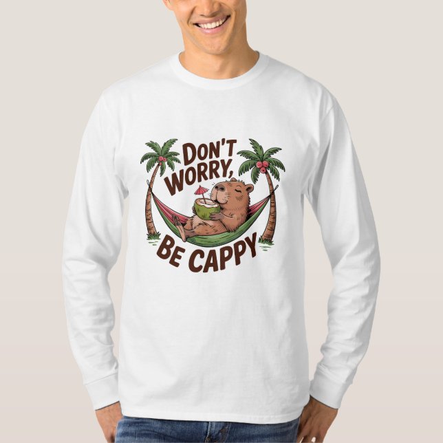Capybara Be Happy T-Shirt (Front)