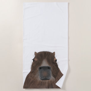 Capybara Beach Towel
