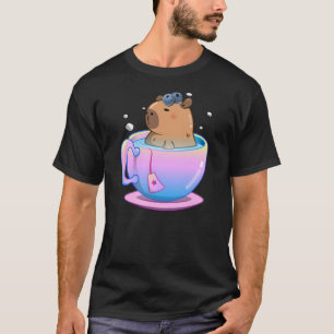 Capybara Berry Sweet Girl Blueberry Girl Tea ART O T-Shirt