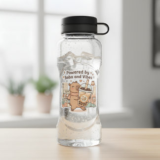 Capybara Boba Sticker – Cute Kawaii Bubble Tea 