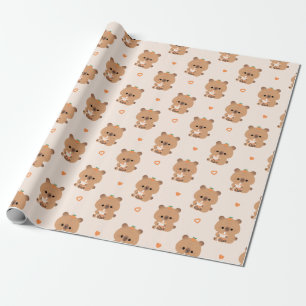 Capybara Boba Wrapping Paper