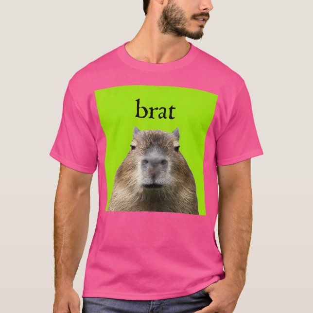 Capybara Bra Funny Apparel T-Shirt (Front)