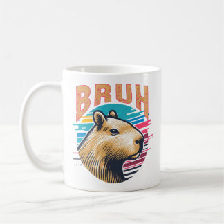 Capybara Bruh Funny Bruh Capybara Lovers Men Kids Coffee Mug