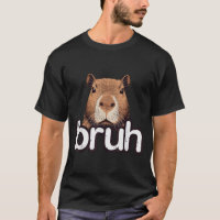 Capybara Bruh Funny Capy Meme Rodent Men Boys Kids