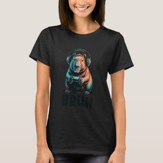 Capybara Bruh Video Games Boys T-Shirt