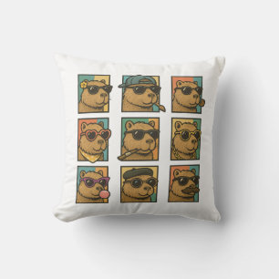 Capybara Calm Crew Cushion