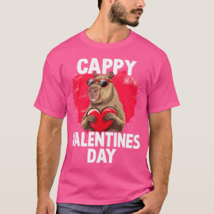 Capybara Cappy Valentine'S Day T-Shirt
