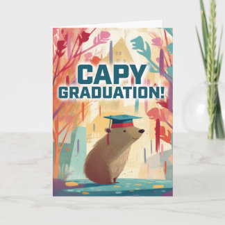 Capybara "Capy" Graduation Greeting Card