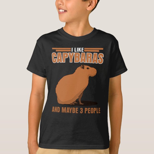Capybara Capybara Capybara T-Shirt (Front)