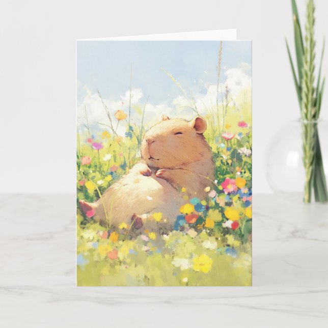 Capybara Chill Card (Front)