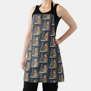 Capybara Christmas Cappy Animal Lover Xmas Apron