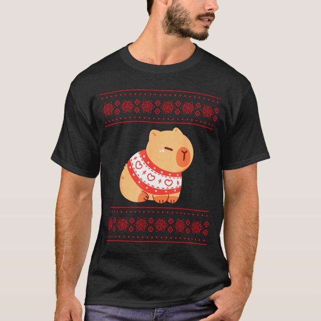 Capybara Christmas Sweater  (Front)