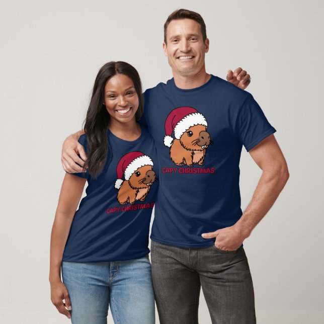 Capybara Christmas T-Shirt (Unisex)