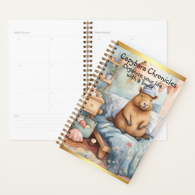 Capybara Chronicles: Organize Your Life with a Smi Planner (Display)