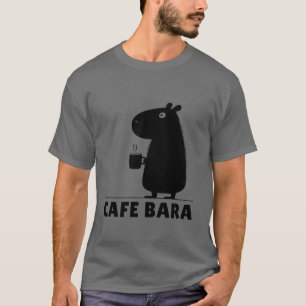 Capybara Coffee Cafe Bara Funny Capy Cute Capybara T-Shirt