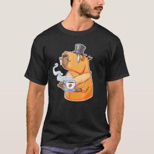 Capybara Coffee - Cute Guinea Pig Animal Pet Zoo T T-Shirt