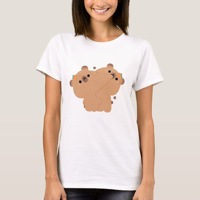 Capybara Couple T-Shirt (Front)