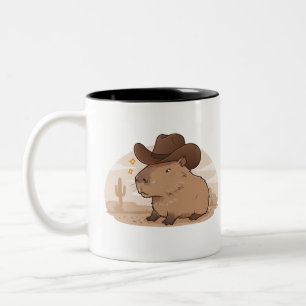 Capybara Cowboy Mug Funny Western-Themed Coffee