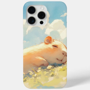 Capybara Cuddles in the Grass iPhone 15 Pro Max Case