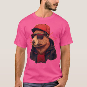 Capybara Cute And Funny Capybara Rap Dj Hip-Hop Rb T-Shirt