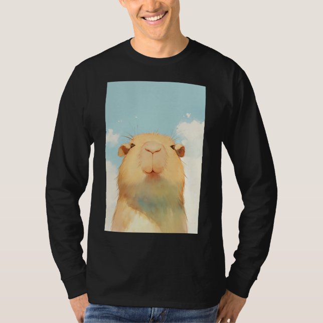 Capybara Cute Face T-Shirt (Front)