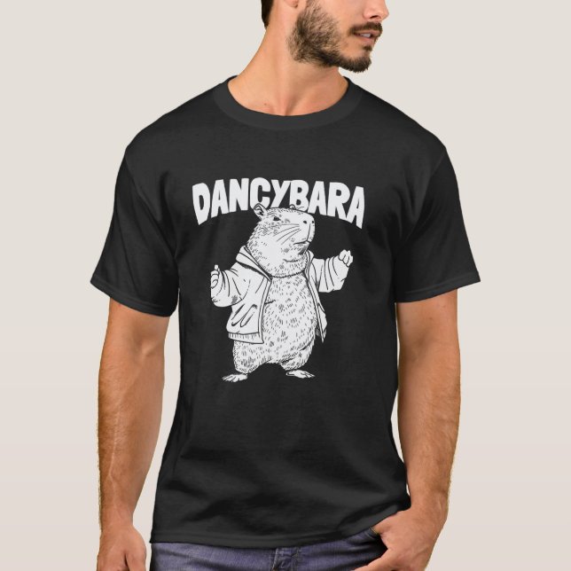 Capybara Dance Instructor Lessons Dancing Teacher  T-Shirt (Front)