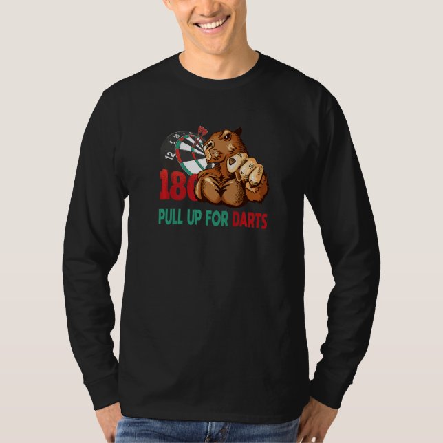 Capybara Dart Player T-Shirt (Front)