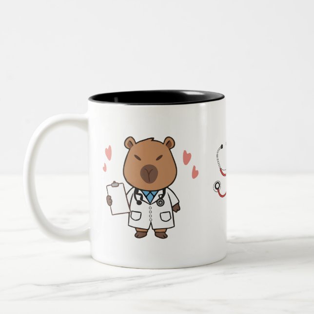 Capybara Doctor Mug | Funny Medical Coffee Cup (Left)