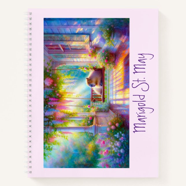 Capybara Dreams Sketchpad Notebook (Front)