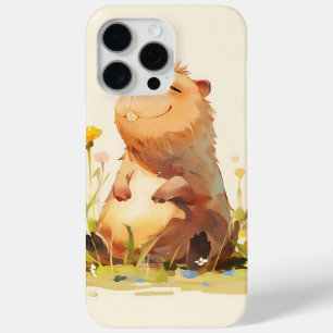 Capybara Enjoying Life iPhone 15 Pro Max Case
