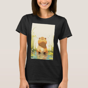 Capybara Enjoying the Water T-Shirt