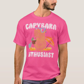 Capybara Enthusiast Animal Rodent Capybaras Lover T-Shirt