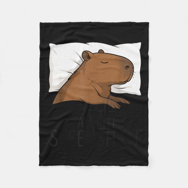 Capybara Favorite Sleepshirt Sleeng Pajamas Boys G Fleece Blanket (Front)