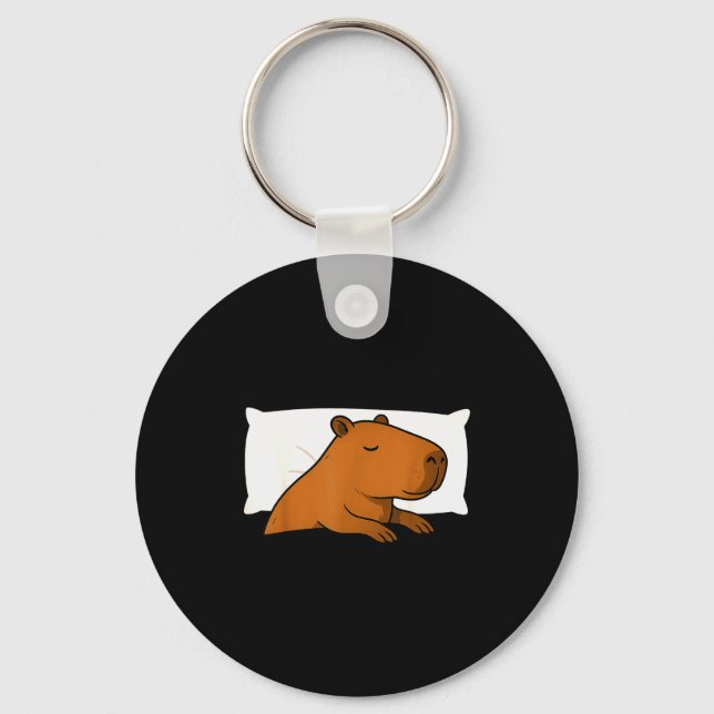 Capybara Favorite Sleepshirt Sleeng Pajamas Boys G Key Ring (Front)