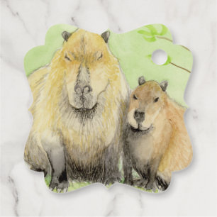 Capybara Favour Tags