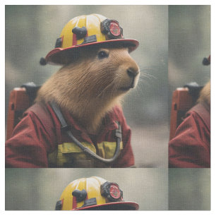Capybara Fireman, Fabric