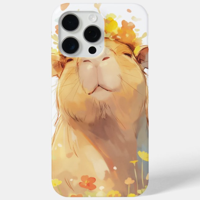 Capybara Floral Crown Case-Mate iPhone Case (Back)